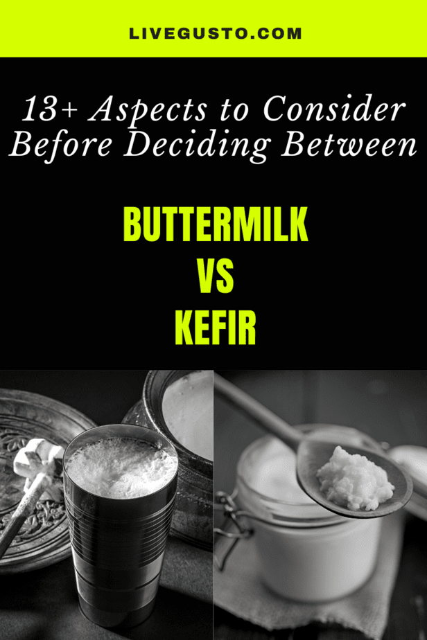 Buttermilk versus kefir