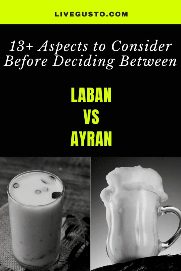 Laban Versus Ayran Drink