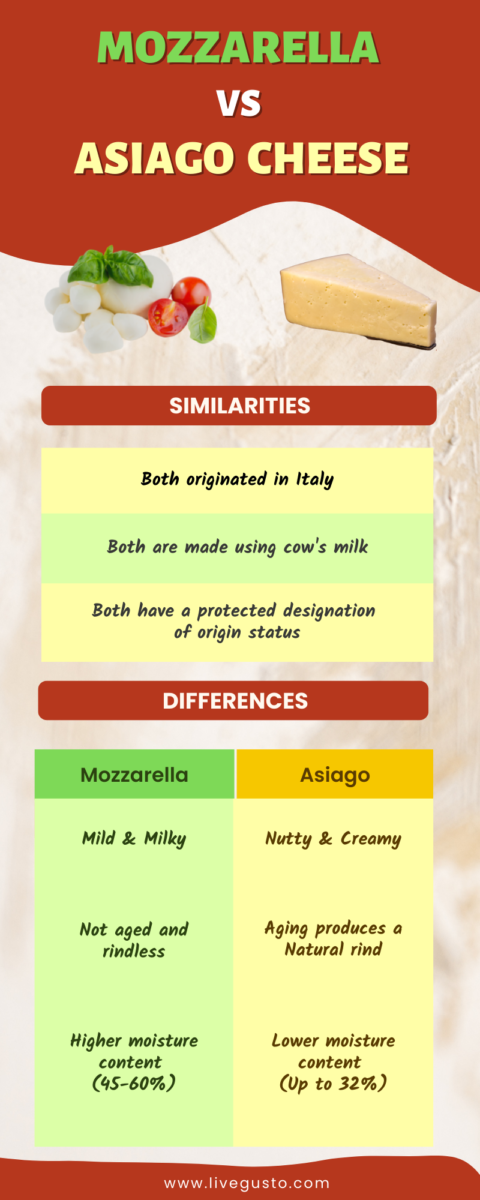 Mozzarella Vs Asiago Which Cheese Is Better Suited To You